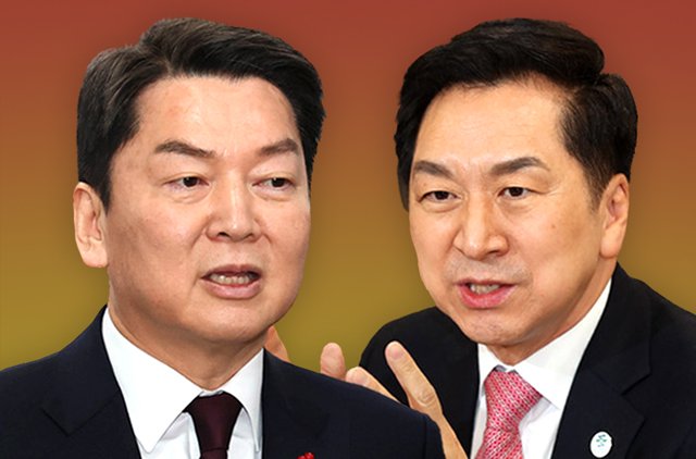 국민의힘 당권주자인 안철수(왼쪽)·김기현 의원. &#x2F;뉴시스