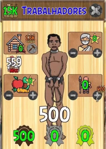 브라질 게임 ‘노예제 시뮬레이터’(Simulador de Escravidão) 실행 화면 