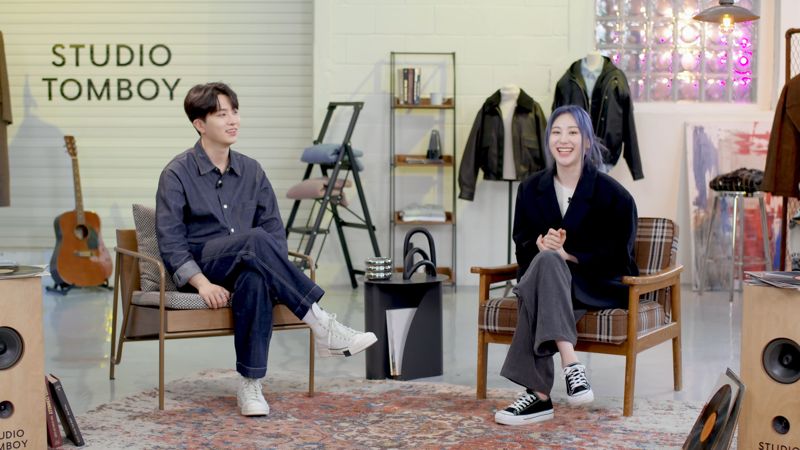 스튜디오 <span id='_stock_code_012580' data-stockcode='012580'>톰보이</span>가 다이브 스튜디오와 협업해 선보이는 음악 콘텐츠. 신세계인터내셔날 제공.