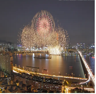 2022년 서울세계불꽃축제 모습
