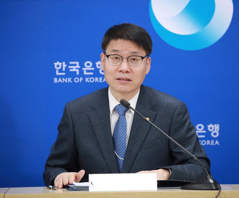 이상형 한국은행 부총재보가 14일 오전 서울 중구 한국은행에서 열린 통화신용정책보고서(2023년 12월) 설명회에서 발언하고 있다. 한국은행 제공.