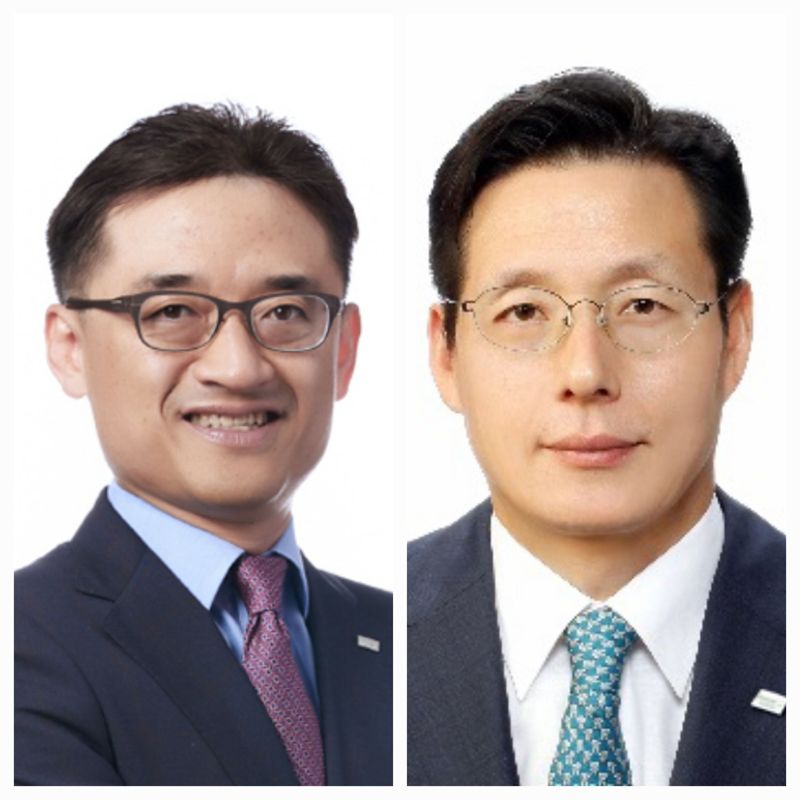 (왼쪽부터) 김미섭, 허선호 <span id='_stock_code_006800' data-stockcode='006800'>미래에셋증권</span> 대표이사 부회장.