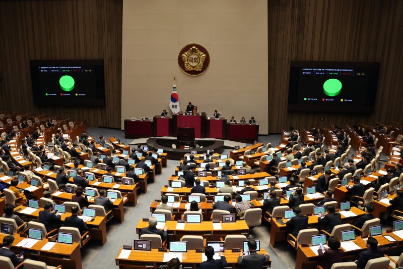 서울 여의도 국회에서 열린 제411회국회(임시회) 제1차 본회의에서 민사소송법 일부개정법률안(대안)이 통과되고 있다/사진=뉴스1화상