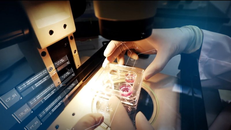 한국생명공학연구원 연구실에서 제조된 오가노이드를 현미경으로 관찰하고 있다. 사진&#x3D;뉴스1