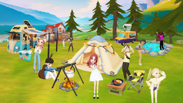 SKT 메타버스 이프랜드 속 이용자의 개인공간인 이프홈 이미지. SKT 제공