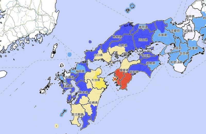 日시코쿠 해협서 규모 6.6 지진…원전은 이상 없어