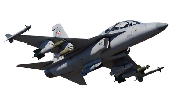 폴란드 공군 요구도를 적용한 FA-50PL 그래픽 형상. 자료&#x3D;KAI 제공