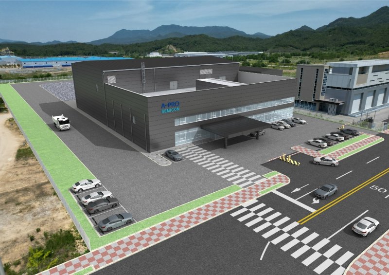 에이프로세미콘 화합물 반도체 에피웨이퍼 공장 조감도 에이프로 제공