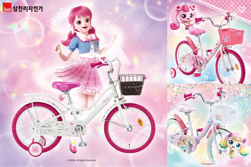 부모들 사로잡은 <span id='_stock_code_024950' data-stockcode='024950'>삼천리자전거</span>, '티니핑 자전거' 연속