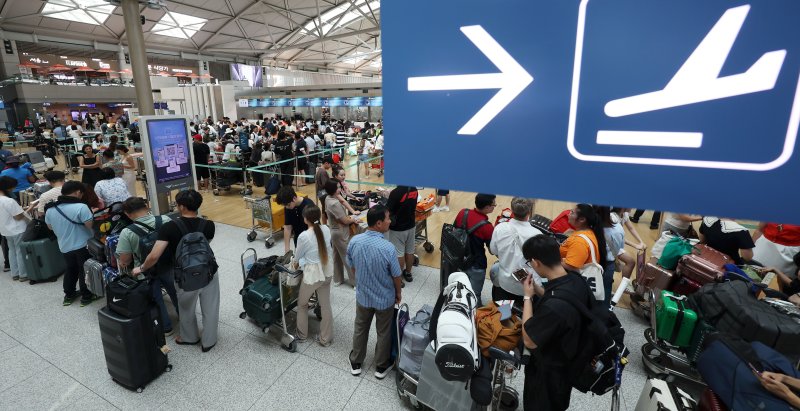 지난달 4일 인천국제공항 제1여객터미널 출국장. 사진&#x3D;뉴시스