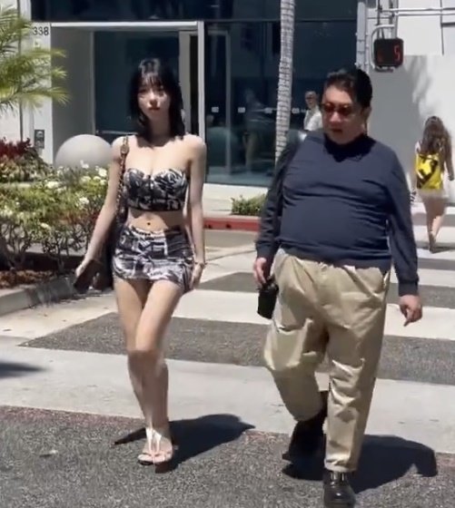 [서울=뉴시스] 과즙세연, 방시혁. (사진 = 유튜브 채널 '아이엠 워킹' 캡처) 2024.08.08. photo@newsis.com *재판매 및 DB 금지 /사진=뉴시스