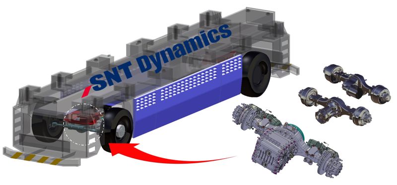 초대형 자율주행 모빌리티 플랫폼 형상. <span id='_stock_code_003570' data-stockcode='003570'>SNT다이내믹스</span> 제공