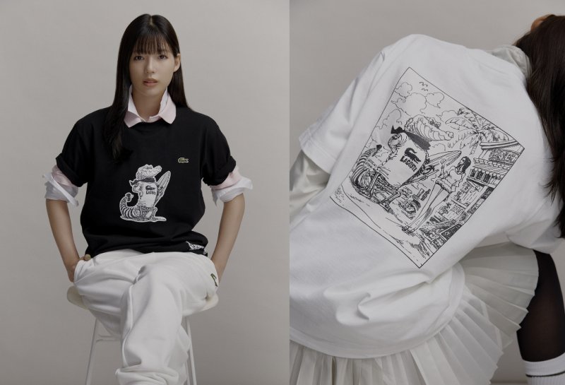 무신사가 단독으로 선보이는 라코스테-원피스 협업 티셔츠. 무신사 제공