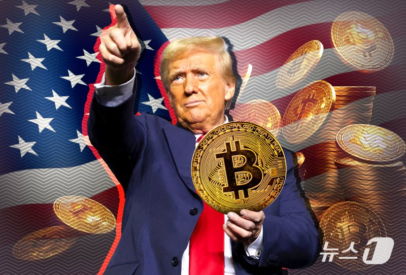 트럼프 트레이드 대표 종목인 비트코인 시각화 이미지. 사진&#x3D;뉴스1