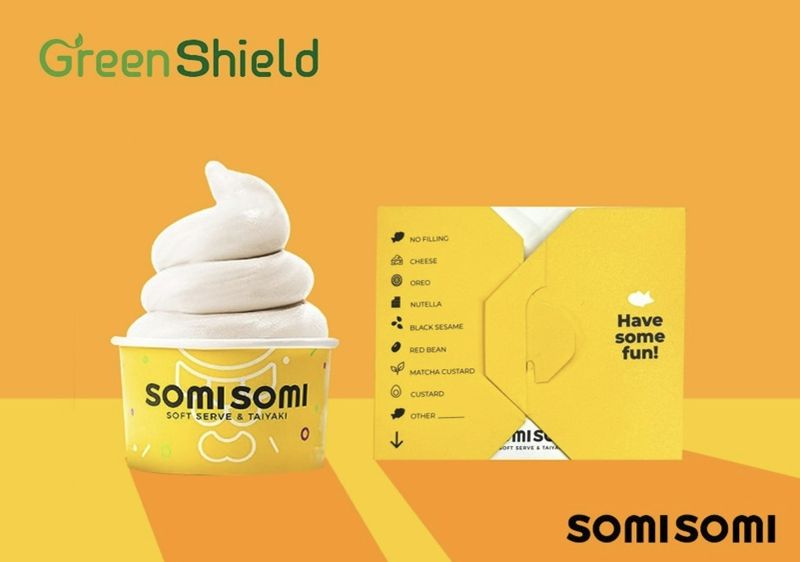 한국제지 '그린실드' 포장재를 사용하는 미국 아이스크림 브랜드 소미소미. 한국제지 제공