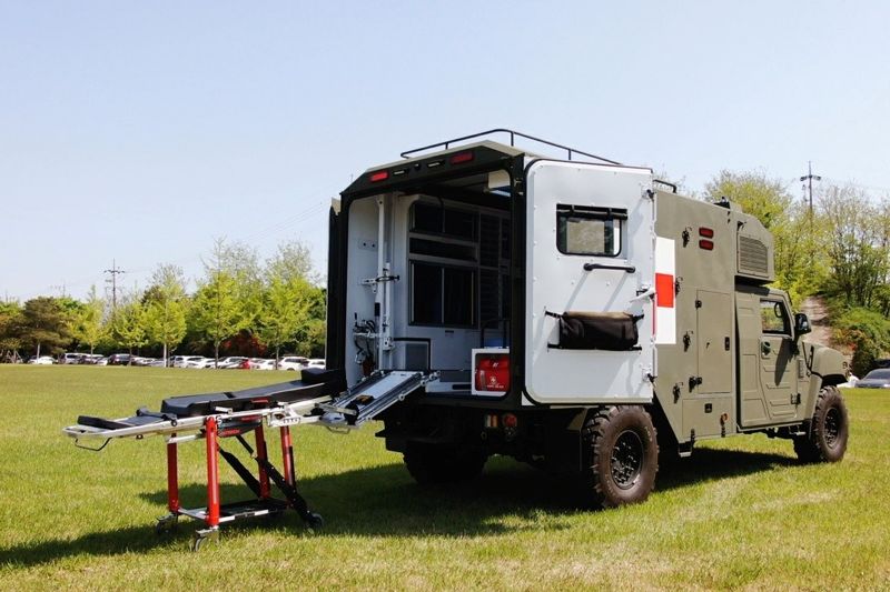 <span id='_stock_code_067170' data-stockcode='067170'>오텍</span>이 개발에 참여, 완료한 군 개선형구급차. 오텍 제공