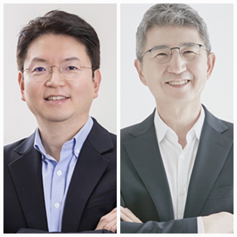 왼쪽부터 김학균 퀀텀벤처스코리아 대표, 송은강 <span id='_stock_code_452300' data-stockcode='452300'>캡스톤파트너스</span> 대표 뉴스1 제공