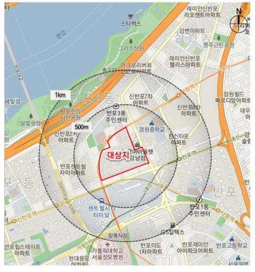 신반포4차아파트 위치도. 서울시 제공