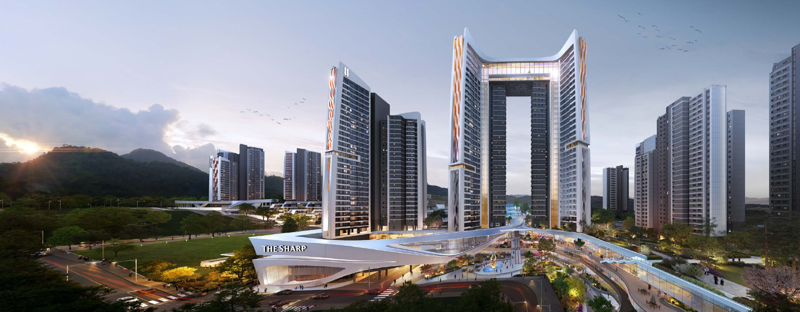 포스코이앤씨가 제안한 성남 은행주공 재건축 단지 투시도. 포스코이앤씨 제공