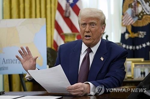 지난 14일 워싱턴 백악관에서 상호 관세 관련 결정 내용을 설명하고 있는 도널드 트럼프 미국 대통령. 연합뉴스