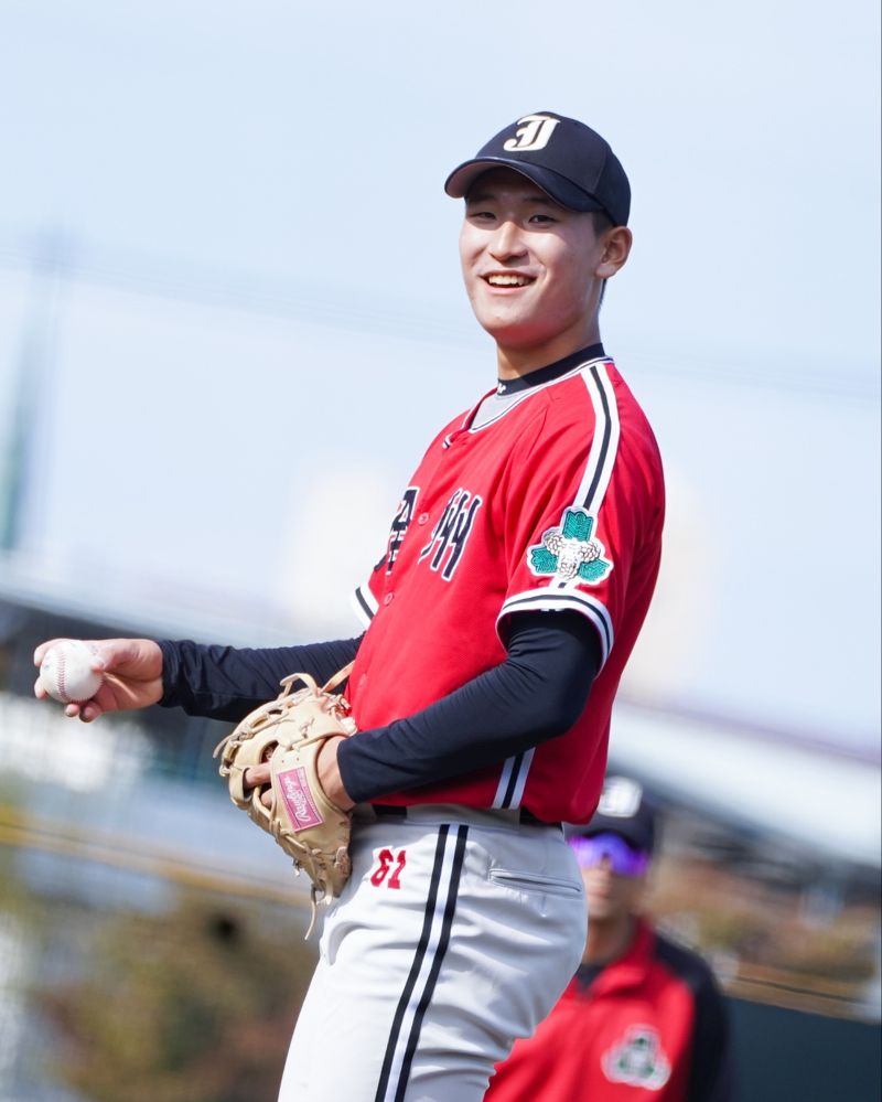 B조 전주고 3학년 에이스 박지훈은 최근 연습경기에서 151km까지 스피드를 끌어올렸다. 전주고 제공