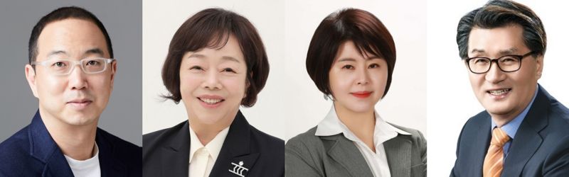왼쪽부터 송병준 벤처기업협회 회장, 박창숙 한국여성경제인협회 회장, 성미숙 한국여성벤처협회 회장, 유종필 창업진흥원 원장. 취합
