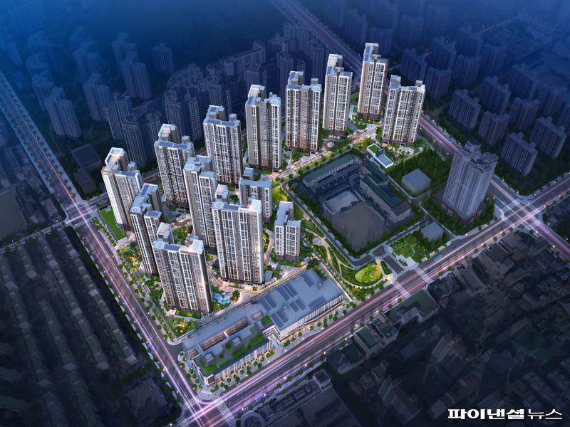 해링턴 스퀘어 산곡역 조감도. <span id='_stock_code_298040' data-stockcode='298040'>효성중공업</span> 제공