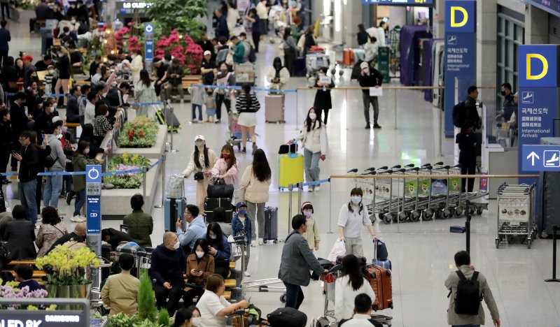 인천국제공항 입국장. 뉴스1