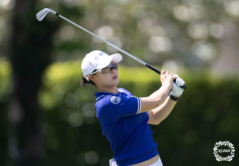 고지우 블루캐니언 레이디스 챔피언십 FR 2번홀 아이언 티샷.KLPGA