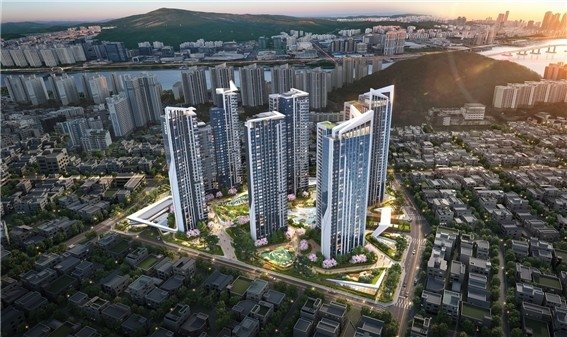 부산 광안4구역 재개발 조감도. <span id='_stock_code_294870' data-stockcode='294870'>HDC현대산업개발</span> 제공