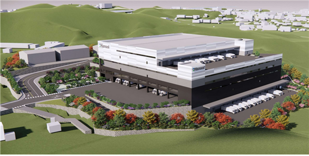 경기도 화성 소재 <span id='_stock_code_213500' data-stockcode='213500'>한솔제지</span> 거점 물류센터. DHG자산운용 제공