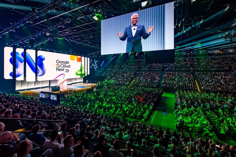 9일(현지시간) 미국 라스베이거스에서 개막한 구글 클라우드 콘퍼런스 '구글 클라우드 넥스트 25' 행사 전경. 구글 클라우드 제공.