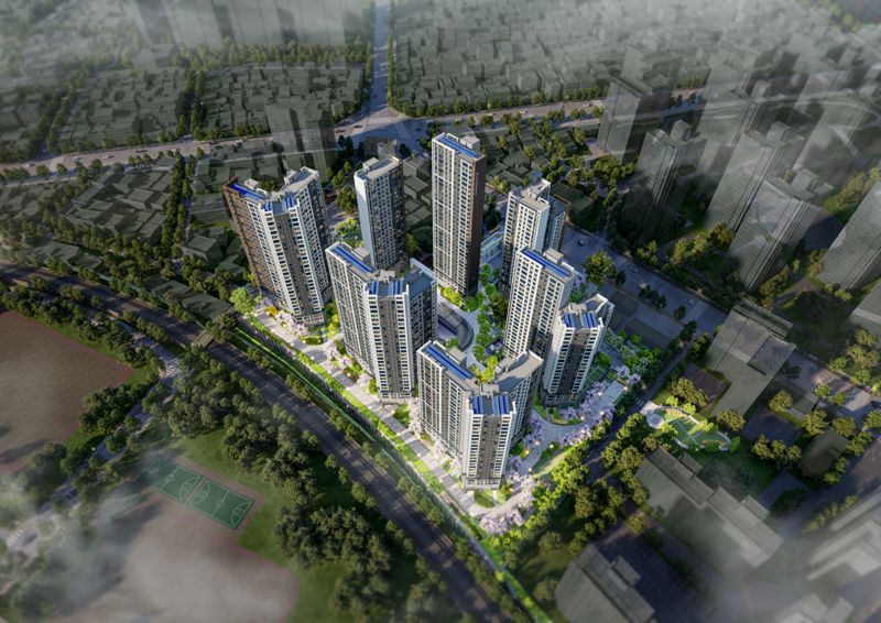 도마 포레나해모로 조감도. <span id='_stock_code_000880' data-stockcode='000880'>한화</span> 건설부문 제공