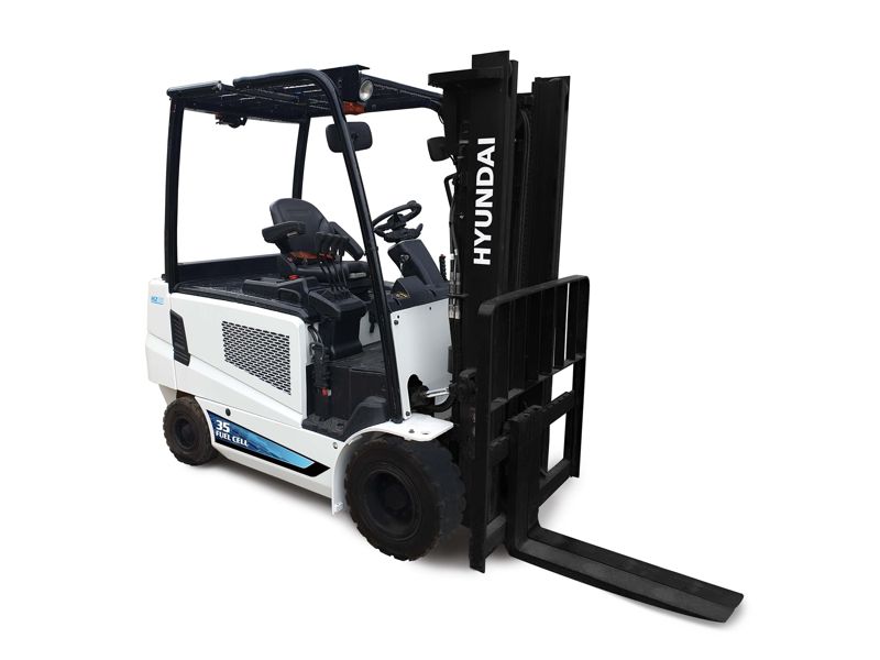 HD현대사이트솔루션이 수주한 3.5t급 수소지게차. HD현대사이트솔루션 제공