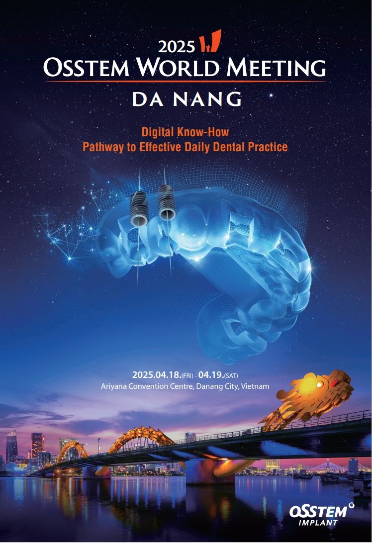 글로벌 치과 학술 심포지엄인 ‘<span id='_stock_code_031510' data-stockcode='031510'>오스템</span>월드미팅’ 홍보 포스터. <span id='_stock_code_048260' data-stockcode='048260'>오스템임플란트</span>