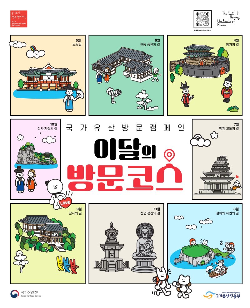 국가유산청, '이달의 방문코스' 도입.."4월엔 왕가