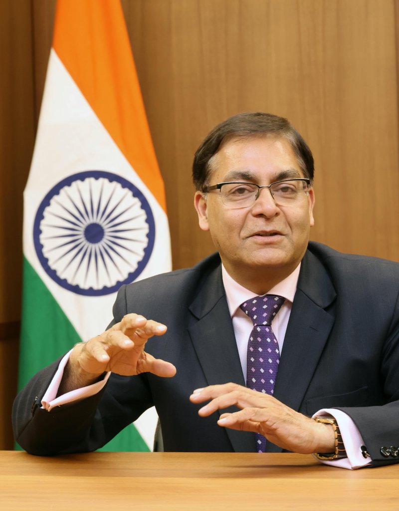 아밋 쿠마르 주한 인도대사가 최근 서울 용산구 한남동에 위치한 주한 인도대사관에서 파이낸셜뉴스와 만나 인터뷰하고 있다. 사진=박범준 기자