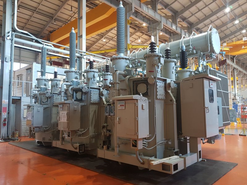 KOC전기의 한전 154kV 변압기. LS일렉트릭 제공