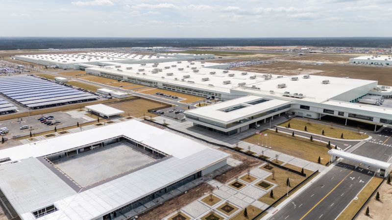 현대자동차그룹이 미국 조지아주에 완공한 신공장 '현대차그룹 메타플랜트 아메리카(HMGMA)' 전경. 현대차그룹 제공