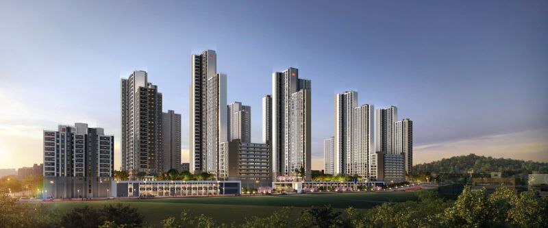 장위9구역 공공재개발 사업 단지 투시도. <span id='_stock_code_375500' data-stockcode='375500'>DL이앤씨</span> 제공