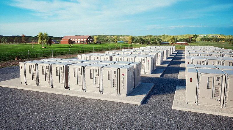 <span id='_stock_code_373220' data-stockcode='373220'>LG에너지솔루션</span>의 전력망용 ESS 배터리 컨테이너 제품. LG에너지솔루션 제공