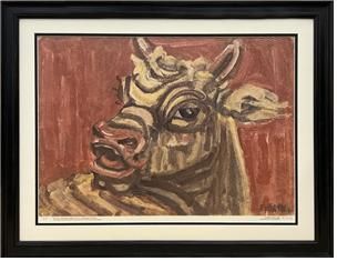 한국조폐공사가 출시하는 이중섭 '황소' 요판화.