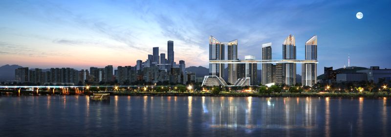 서울 용산정비창 전면1구역 재개발사업 조감도. <span id='_stock_code_294870' data-stockcode='294870'>HDC현대산업개발</span>