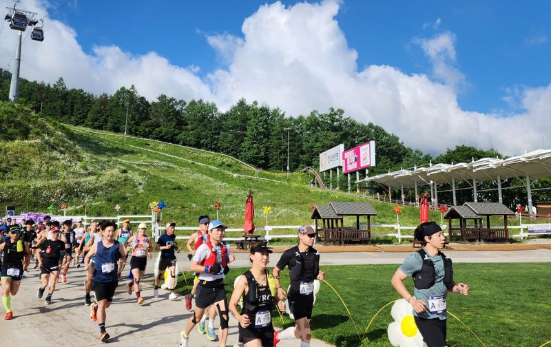 지난해 하이원리조트에서 열린 '운탄고도 스카이레이스'. 강원랜드 제공