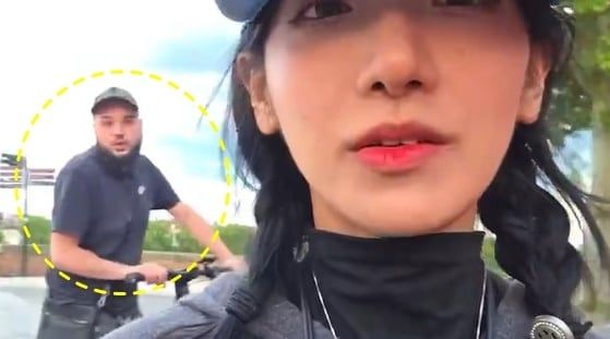 트위치 스트리머 진니티(오른쪽)에게 인종차별 발언을 한 프랑스 남성. [사진 = 엑스(X&middot;옛 트위터]