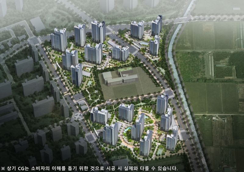 '해링턴 플레이스 풍무' 조감도. <span id='_stock_code_298040' data-stockcode='298040'>효성중공업</span> 제공