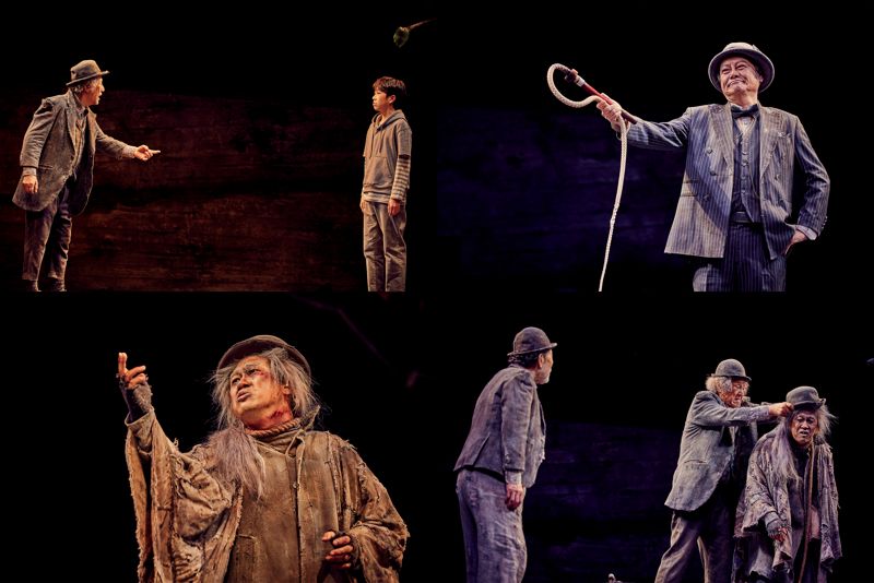 신구 박근형의 연극 '고도를 기다리며' 공연 장면. 파크컴퍼니 제공