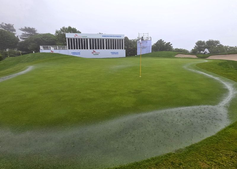 SK텔레콤 오픈 핀크스 GC 그린 상황.KPGA 제공 