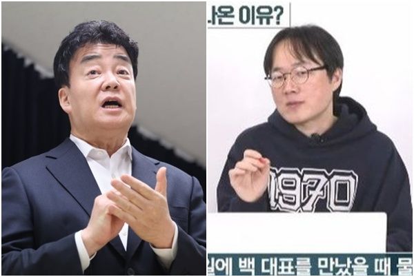 백종원 더본코리아 대표(좌), 김재환 감독(우)