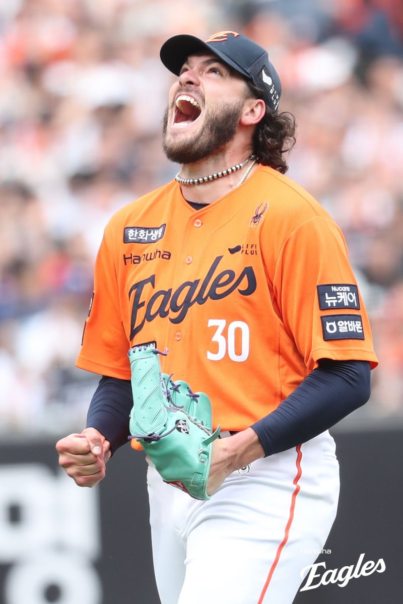 <span id='_stock_code_000880' data-stockcode='000880'>한화</span> 이글스의 <span id='_stock_code_080530' data-stockcode='080530'>코디</span> 폰세. 뉴시스